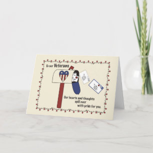 Mailbox Cards on Veteran's Day Dankeskarte