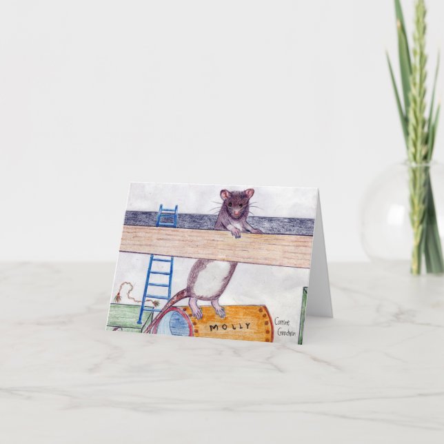 Mailbox Molly Note Card 3 Karte (Vorderseite)