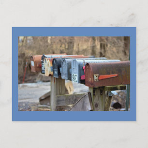Mailboxen-Foto Postkarte