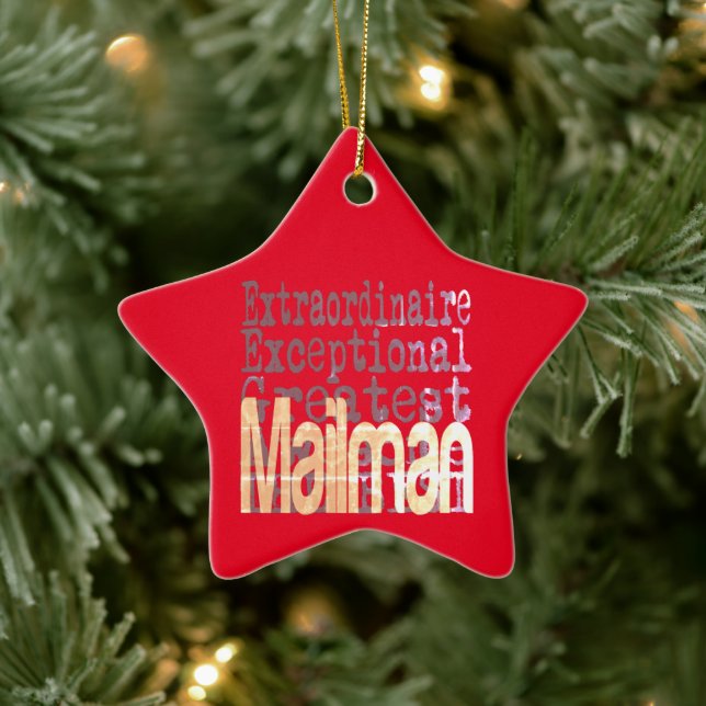 Mailman Extraordinaire Keramik Ornament (Baum)