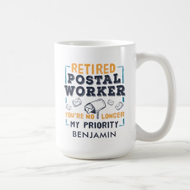 Mailman für Postkunden-Rentensystem Kaffeetasse (Rechts)