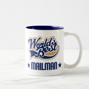 Mailman-Geschenk (Welten am besten) Zweifarbige Tasse