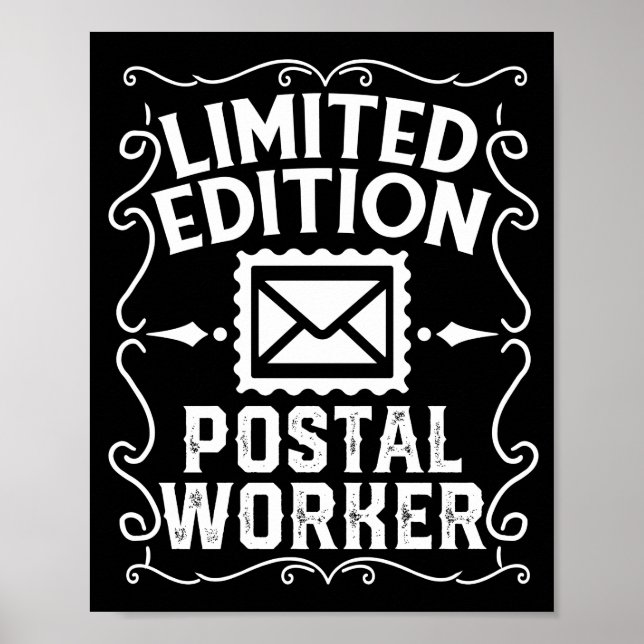 Mailman Mail Lady Limited Edition Postarbeiter Poster (Vorne)