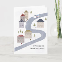 Mailman Mail Lady Vielen Dank Weihnachten Winterze