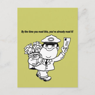 Mailman Spaß - Bis zu dem Zeitpunkt, zu dem Sie di Postkarte