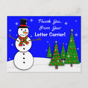 Mailman THANK YOU POSTCARDS  Postkarte