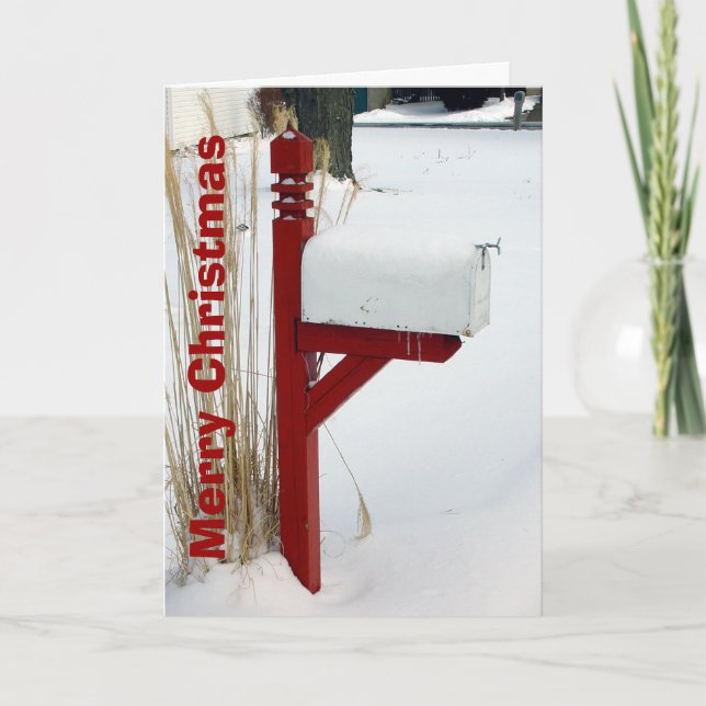 Mailman Weihnachtskarte Feiertagskarte (Vorderseite)