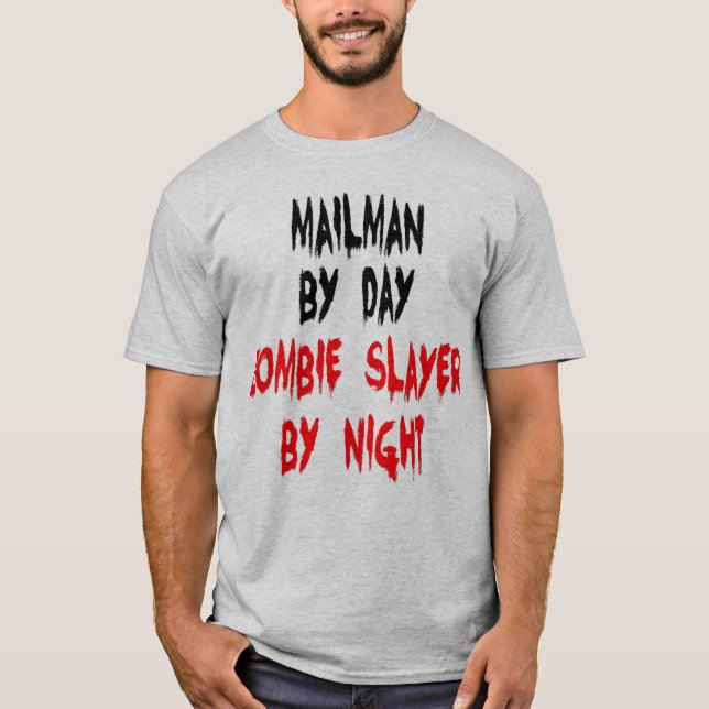 Mailman Zombie Joke T-Shirt (Vorderseite)