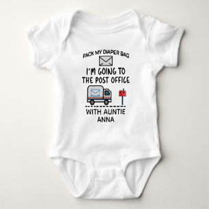Mailwoman Auntie - Postlieferant Baby Strampler