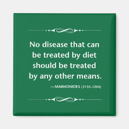 Maimonides gesunde Ernährung für Krankheiten antik Magnet