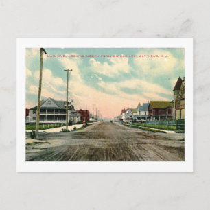 Main Ave., Bay Head, New Jersey Vintage Postkarte