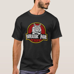 Main Coon Schwarz Silber Tabby Süße Katze Parodie T-Shirt