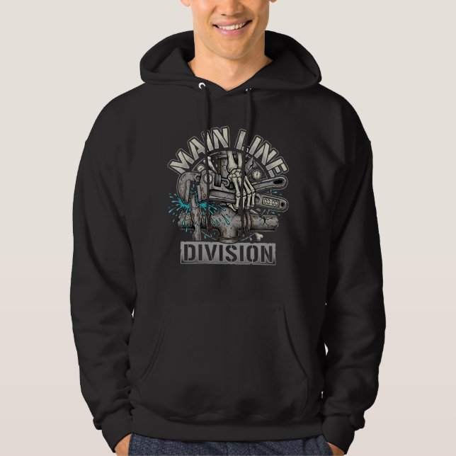 Main Line Division Plumbing Hoodie (Vorderseite)