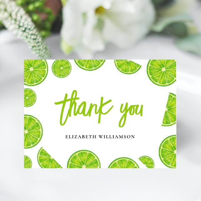 Main Squeeze Bridal Shower Thank you Card Dankeskarte (Von Creator hochgeladen)
