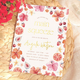 Main Squeeze Citrus Brautparty Folieneinladung