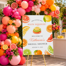 Main Squeeze Citrus Brautparty-Willkommensschild