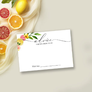 Main Squeeze Citrus Brautschauer Beratungskarte Einladung