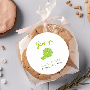 Main Squeeze Green Lime Brautparty-Dankeschöns Runder Aufkleber