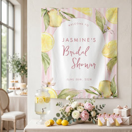 Main Squeeze Lemon Brautparty-Banner Wandteppich
