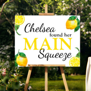 Main Squeeze Lemon Brautparty Custom Poster