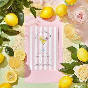 Main Squeeze Lemon Drop Martini Brautparty Einladung