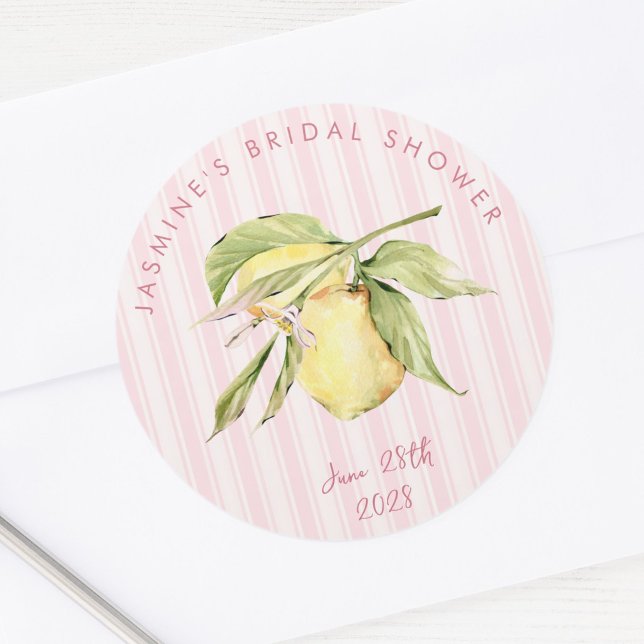 Main Squeeze Lemon-Junggesellinnenabschied  Runder Aufkleber (Von Creator hochgeladen)