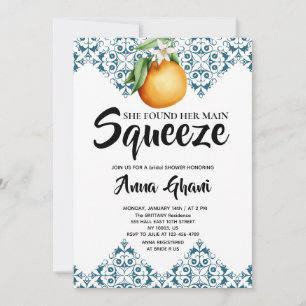 Main Squeeze Lemon Mediterrane Hochzeitsdusche Einladung