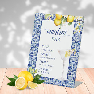 Main Squeeze Lemons Brautparty Martini Bar Sockelschild