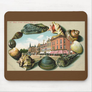 Main St., Asbury Park, New Jersey Vintage auf Deut Mousepad