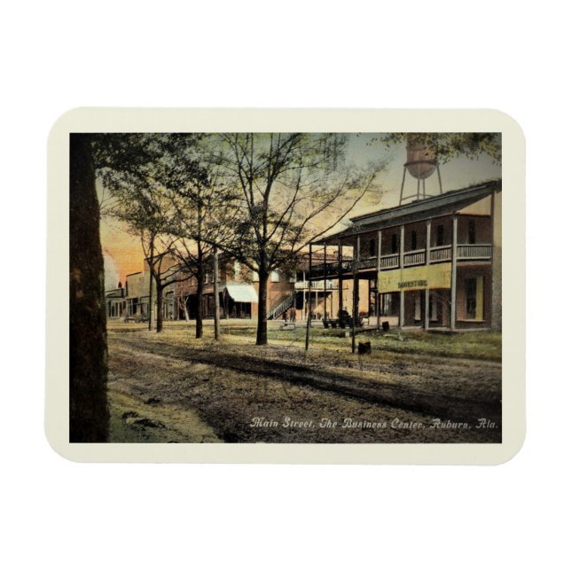 Main St., Auburn, Alabama Vintag Style Magnet (Horizontal)