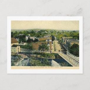 Main St. aus Bluff, Clinton, NJ Vintag Postkarte