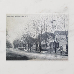 Main St, Basking Ridge, NJ Vintage Postkarte