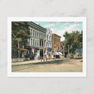 Main St., Blick nach Westen, Somerville NJ Vintage Postkarte