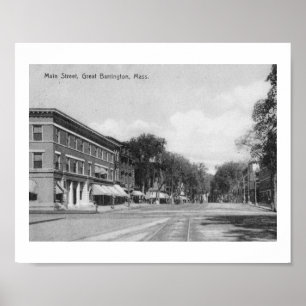 Main St., Great Barrington, Massachusetts Vintag Poster