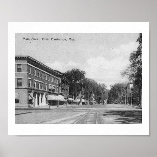 Main St., Great Barrington, Massachusetts Vintag Poster (Vorne)