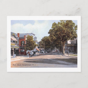 Main St., Hackettstown, NJ 1910 Vintag Postkarte