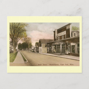 Main St., Harwich Port, Massachusetts Vintag Postkarte