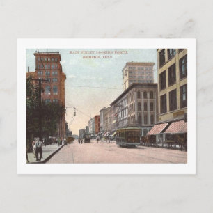Main St., Memphis, Tennessee Vintag Postkarte