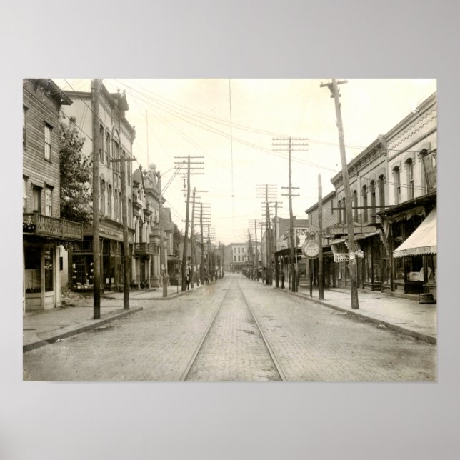 Main St. Nanticoke Pa. 1906 Poster (Vorne)