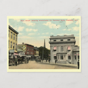 Main St., Peekskill, New York Vintage Postkarte
