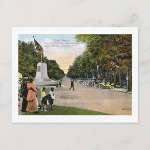 Main St., Rennwoche, Goshen, New York Vintage Postkarte