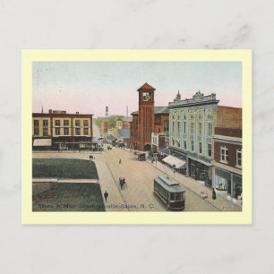 Main St., Salem, North Carolina Vintage Postkarte