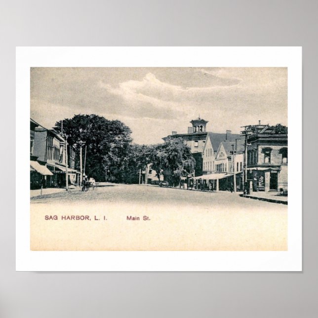 Main St, Say Harbour, Long Island NY Poster (Vorne)