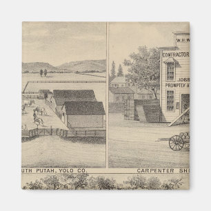 Main St Woodland Magnet