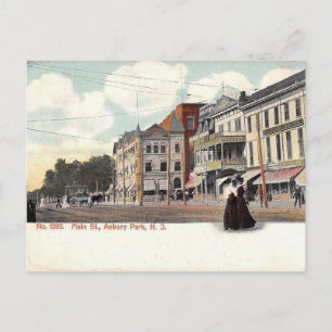 Main Street, Asbury Park, NJ Vintag Postkarte