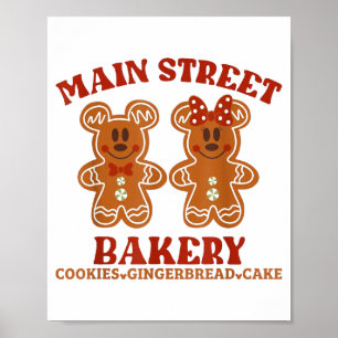 Main Street Bakery Kekse Ingwerbrot Kuchen Weihnac Poster