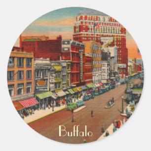 Main Street - Buffalo, NY Vintage Aufkleber