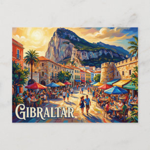 Main Street & Casemates Square, Gibraltar Postkarte