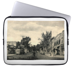 Main Street, Chatham, New Jersey Vintag Laptopschutzhülle