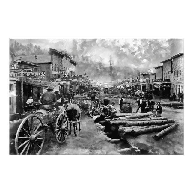 Main Street DEADWOOD 1876 Fotodruck (Vorne)